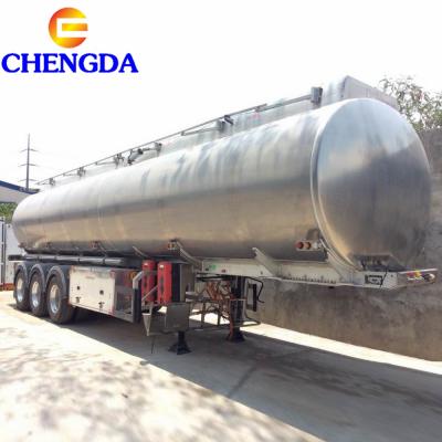 Chengda 3 Essieux 45000 Litres Aluminium Carburant Camions-citernes Remorques